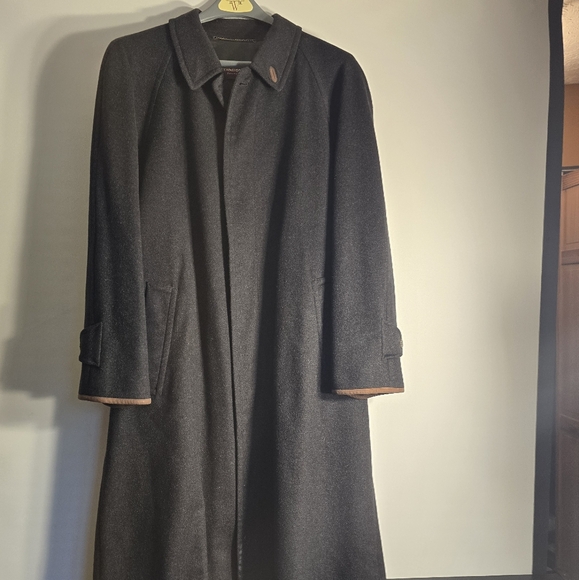 SCHNEIDERS SALZBURG MICHAEL OLIVER GREEN OVERCOAT MEN SEE MEASUREMENTS - Picture 1 of 12